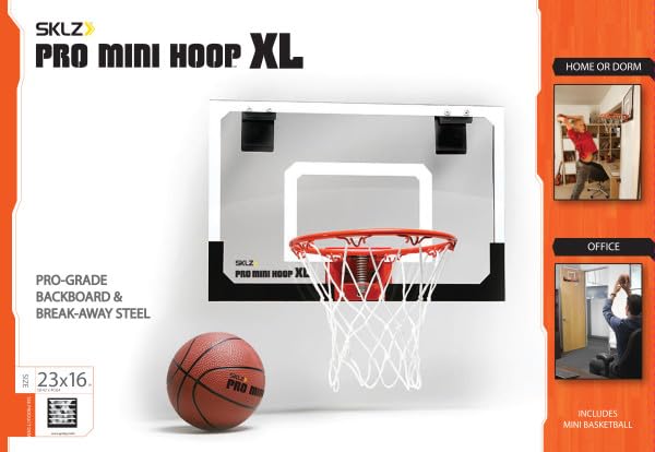 SKLZ Pro Mini Indoor Basketball Hoop - Over The Door – Portable