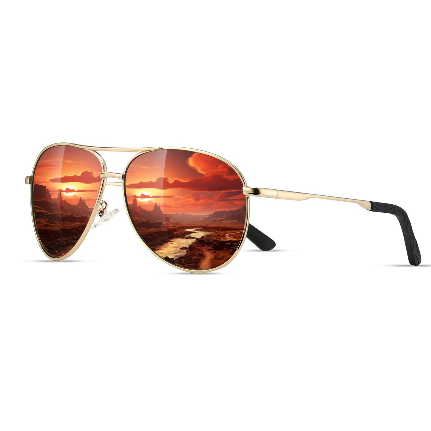 Eiuizah Polarized Aviator Sunglasses with UV Protection
