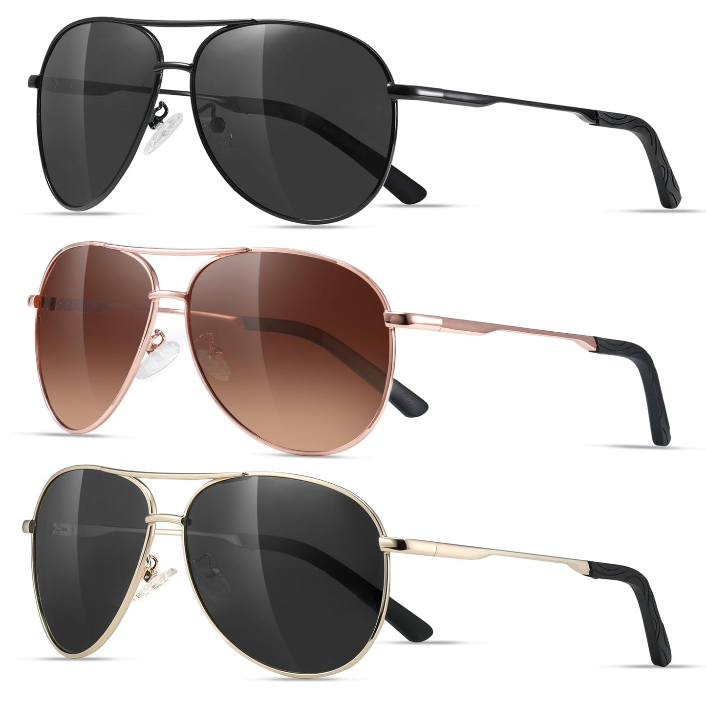 Eiuizah Polarized Aviator Sunglasses with UV Protection