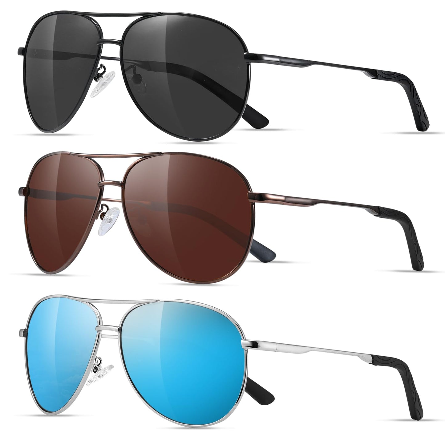 Eiuizah Polarized Aviator Sunglasses with UV Protection