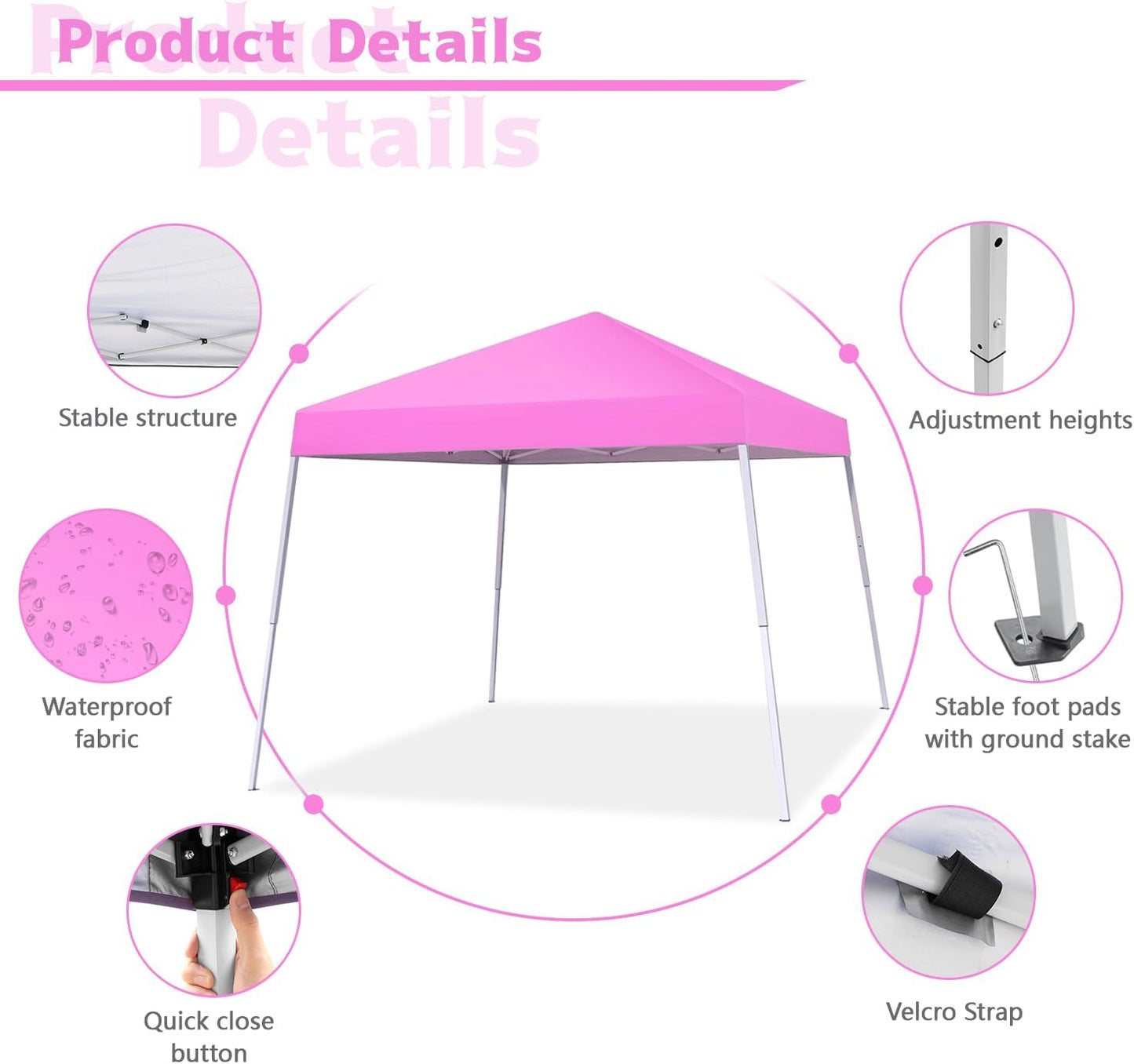 10X10 FT Pop Up Canopy Instant Tent