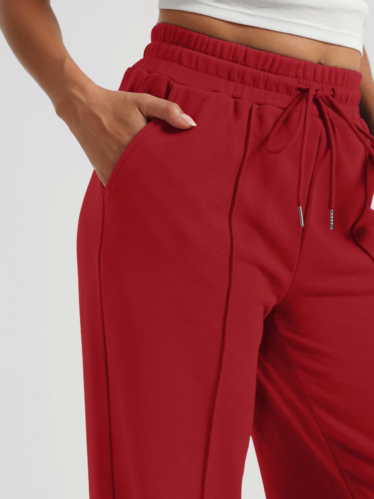 AUTOMET Women's Wide Leg Sweatpants, High Waisted Baggy Pants