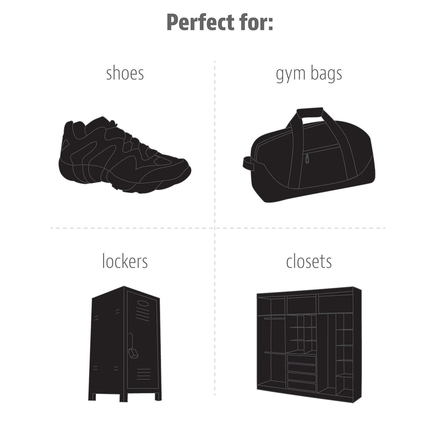 Odor-Fighting Shoe Fresheners, Eliminates Unpleasant Smells- 2 Pack