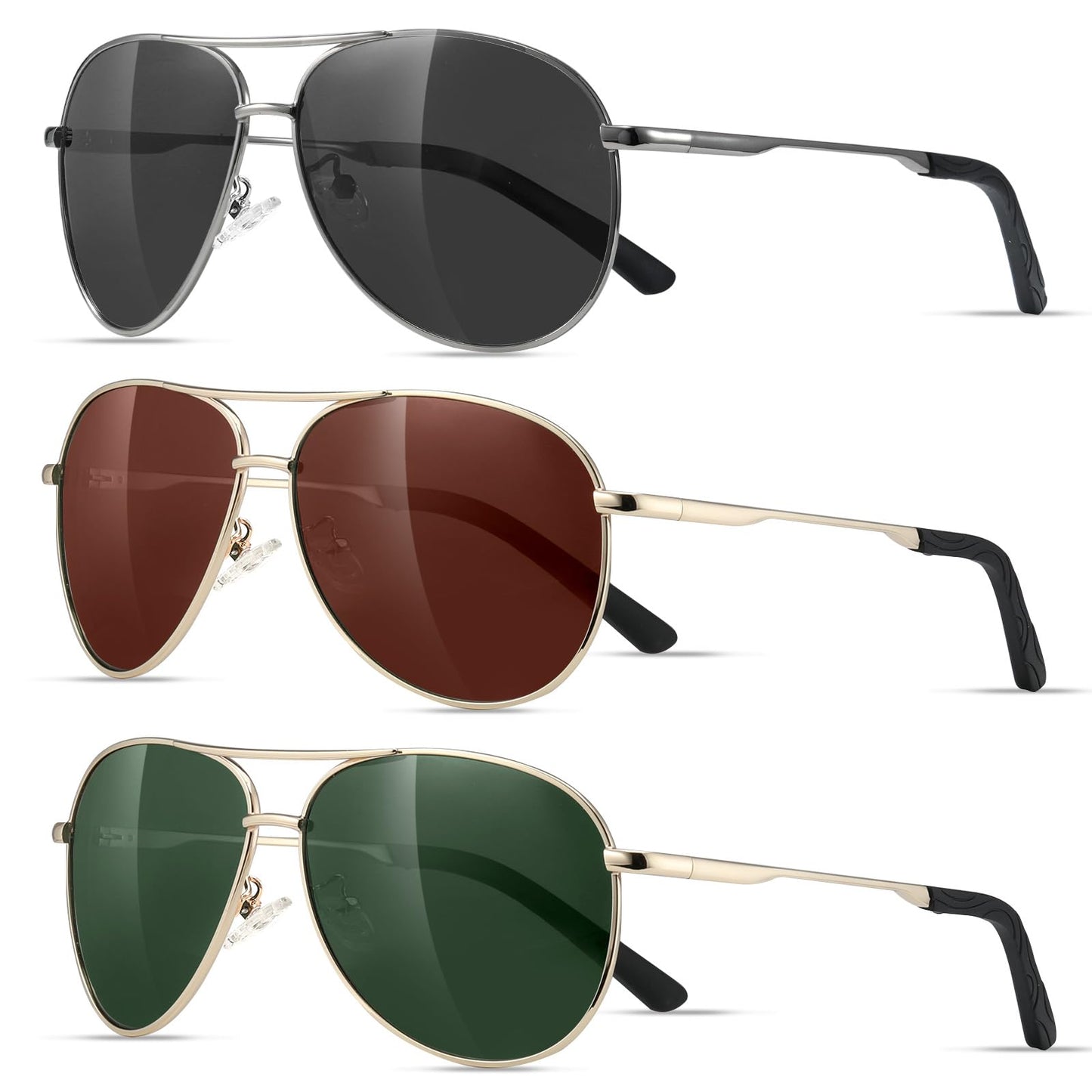Eiuizah Polarized Aviator Sunglasses with UV Protection