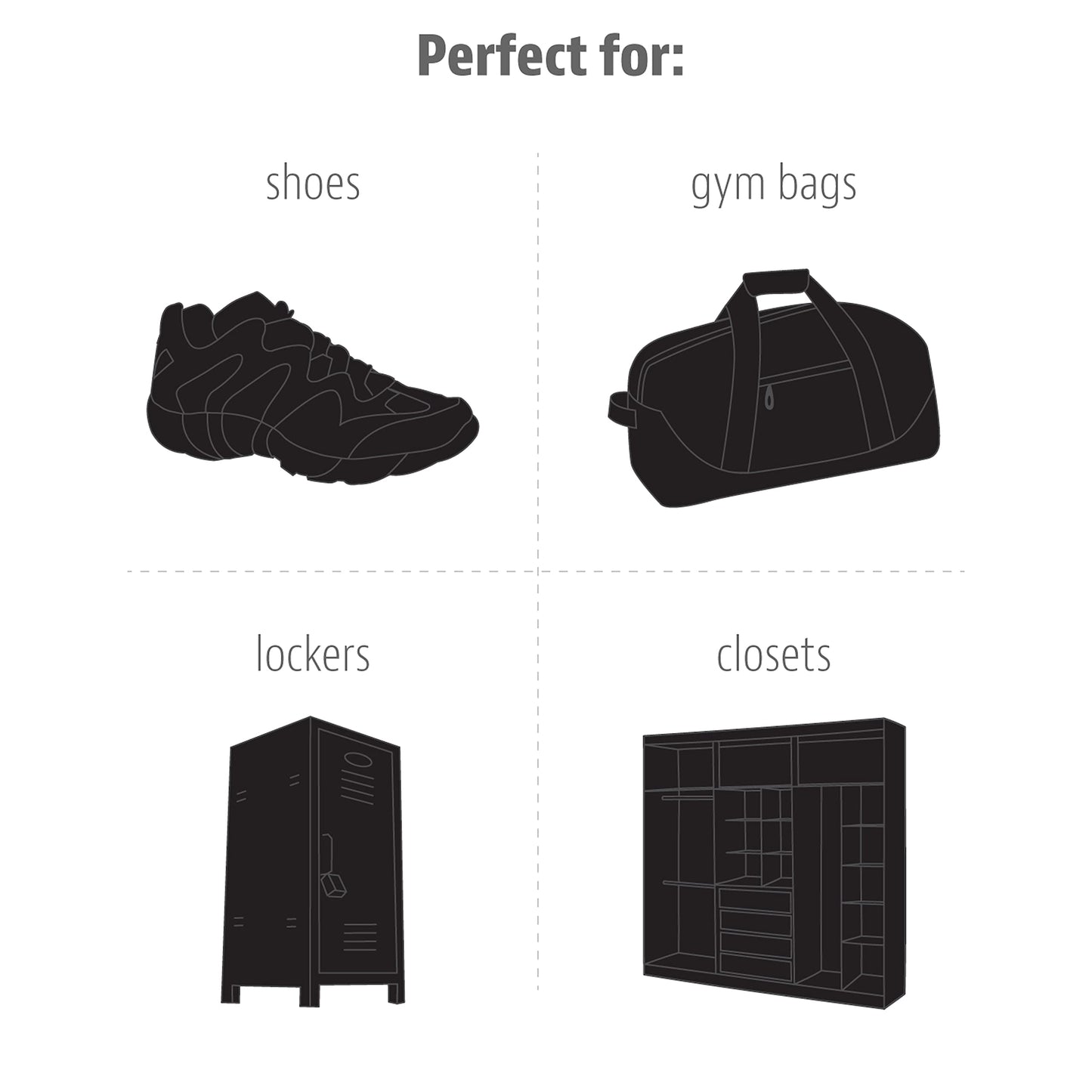 Odor-Fighting Shoe Fresheners, Eliminates Unpleasant Smells- 2 Pack
