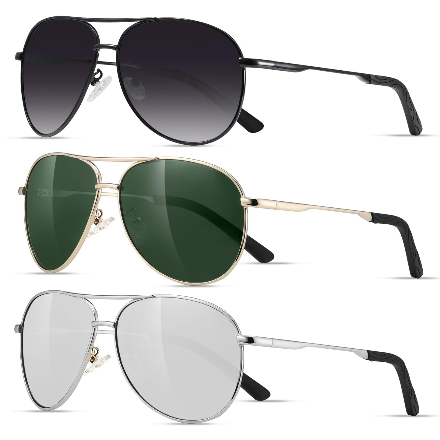 Eiuizah Polarized Aviator Sunglasses with UV Protection