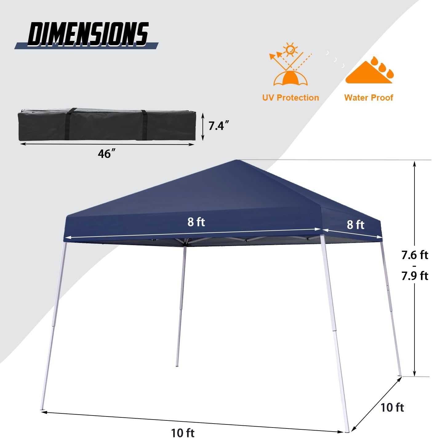 10X10 FT Pop Up Canopy Instant Tent
