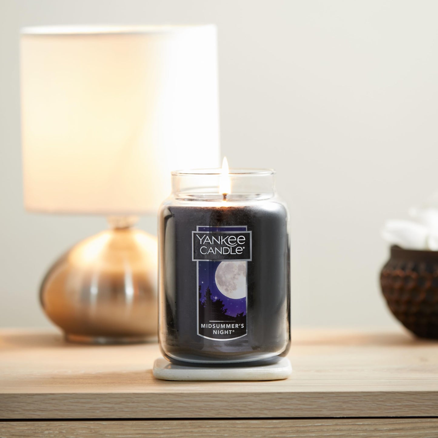 Yankee Candle MidSummer's Night Scented -22oz with Over 110 Hours of Burn Time