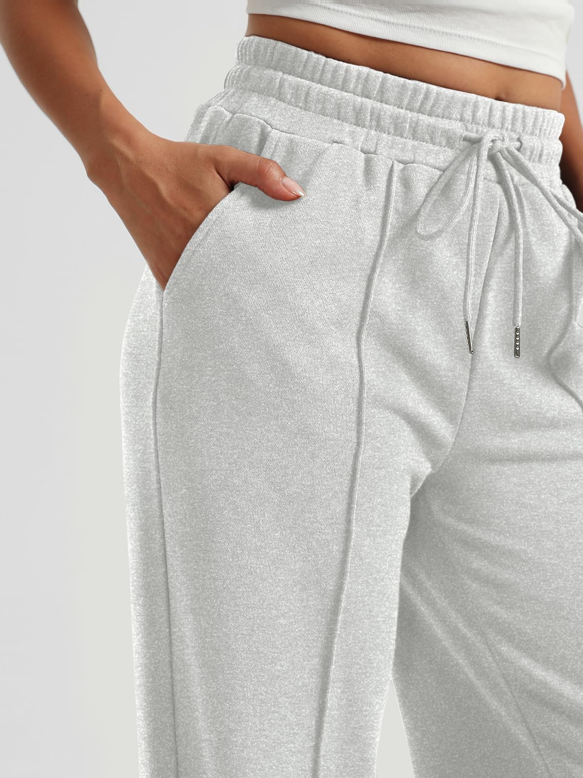 AUTOMET Women's Wide Leg Sweatpants, High Waisted Baggy Pants