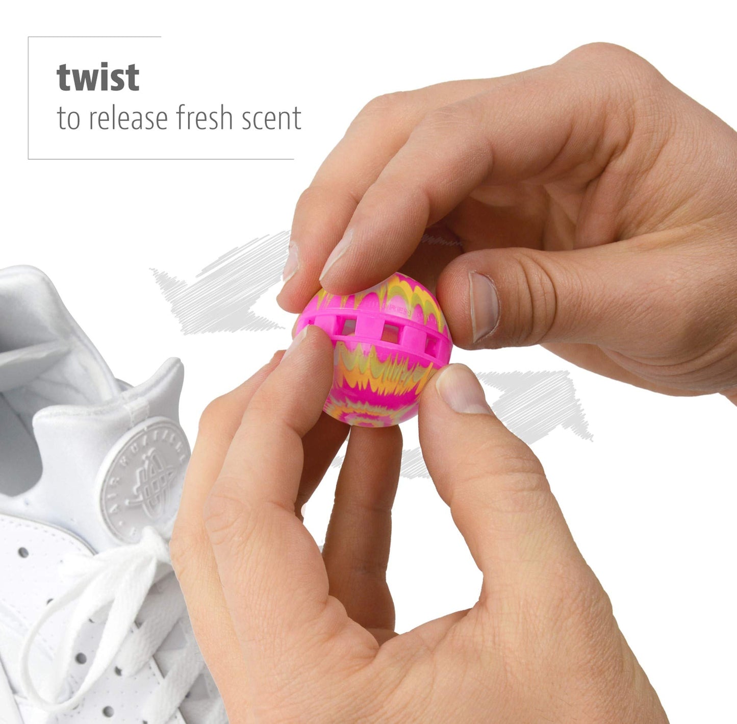 Odor-Fighting Shoe Fresheners, Eliminates Unpleasant Smells- 2 Pack