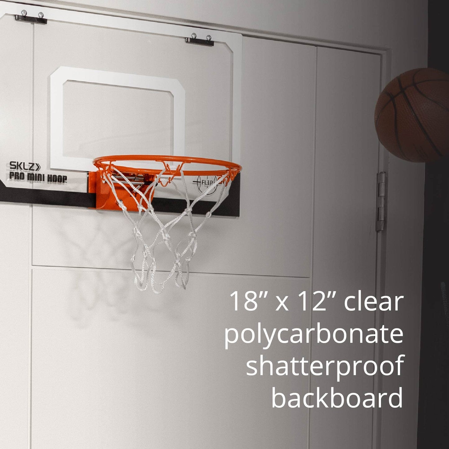 SKLZ Pro Mini Indoor Basketball Hoop - Over The Door – Portable