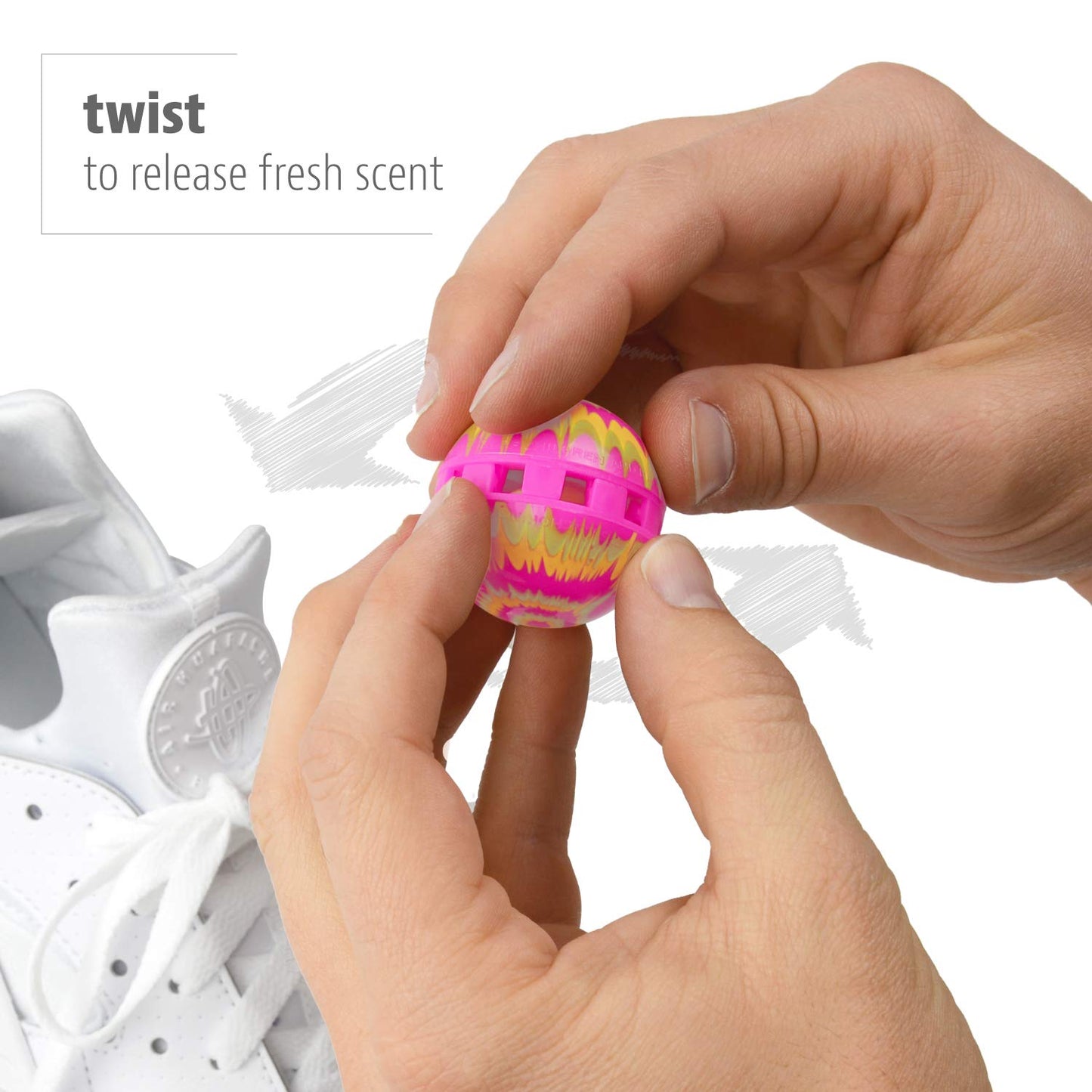 Odor-Fighting Shoe Fresheners, Eliminates Unpleasant Smells- 2 Pack