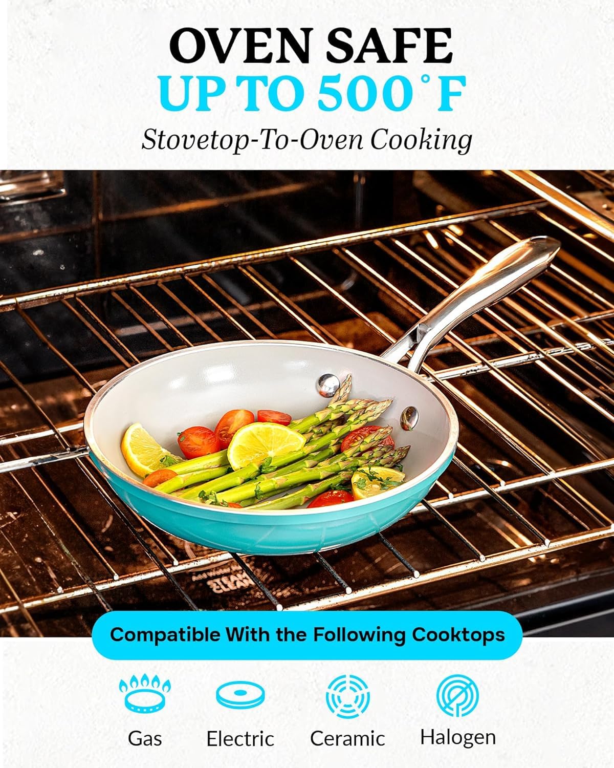 Gotham Steel Stackable Pots and Pans- Stackmaster 10 Piece Cookware Set