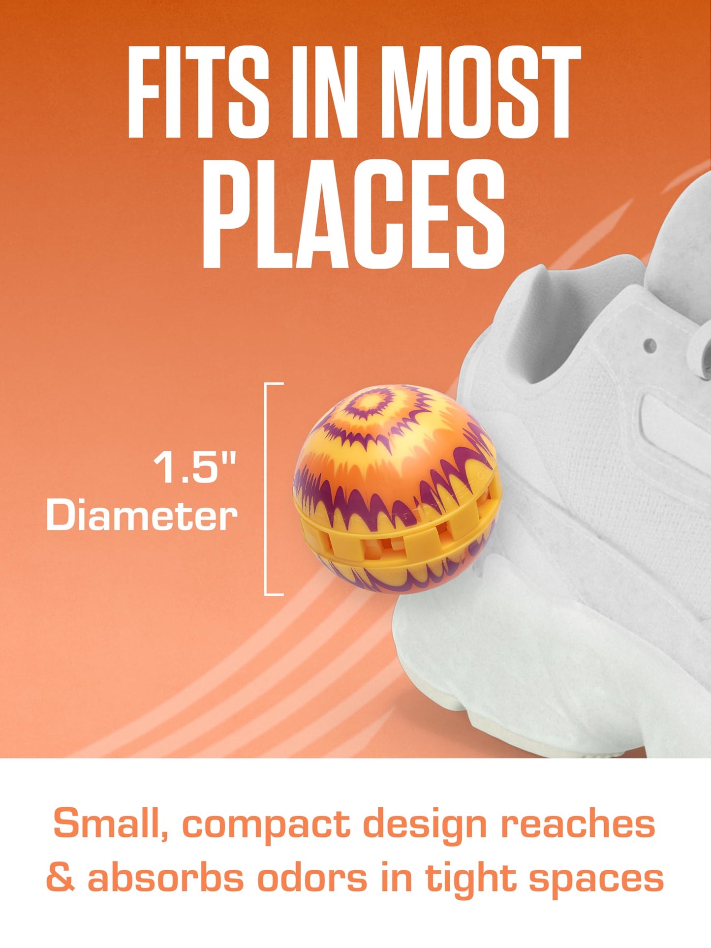 Odor-Fighting Shoe Fresheners, Eliminates Unpleasant Smells- 2 Pack
