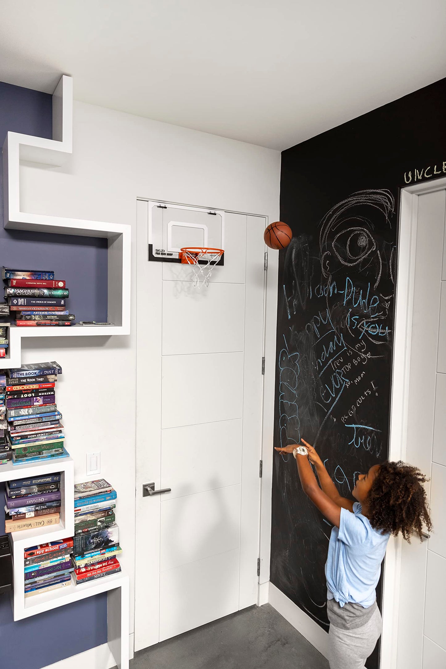 SKLZ Pro Mini Indoor Basketball Hoop - Over The Door – Portable