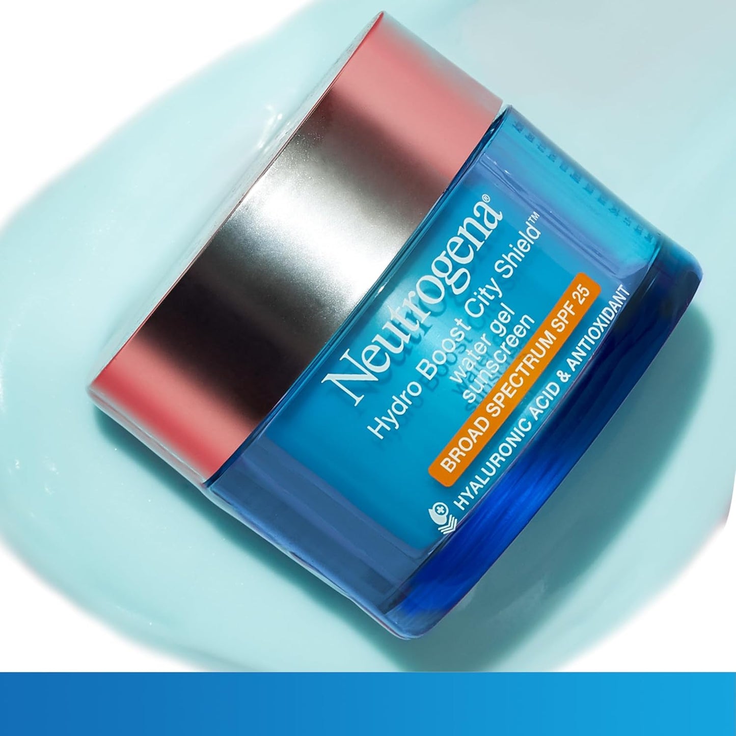Neutrogena Hydro Boost Face Moisturizer with SPF 25, Hydrating Facial Sunscreen, 1.7 oz