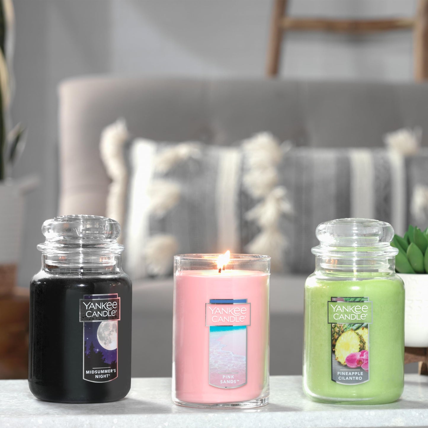 Yankee Candle MidSummer's Night Scented -22oz with Over 110 Hours of Burn Time