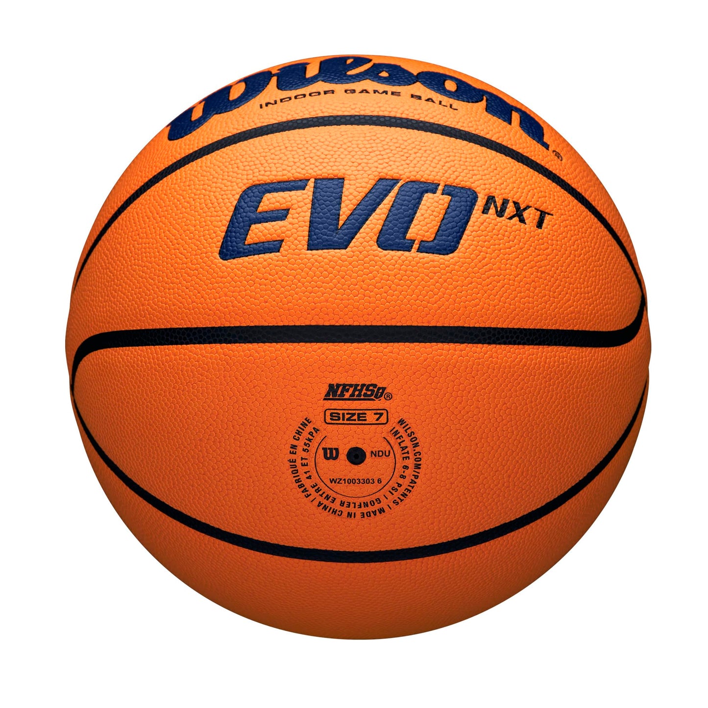 WILSON NCAA Evo NXT Official Indoor Game Basketballs - Sizes 6 and 7