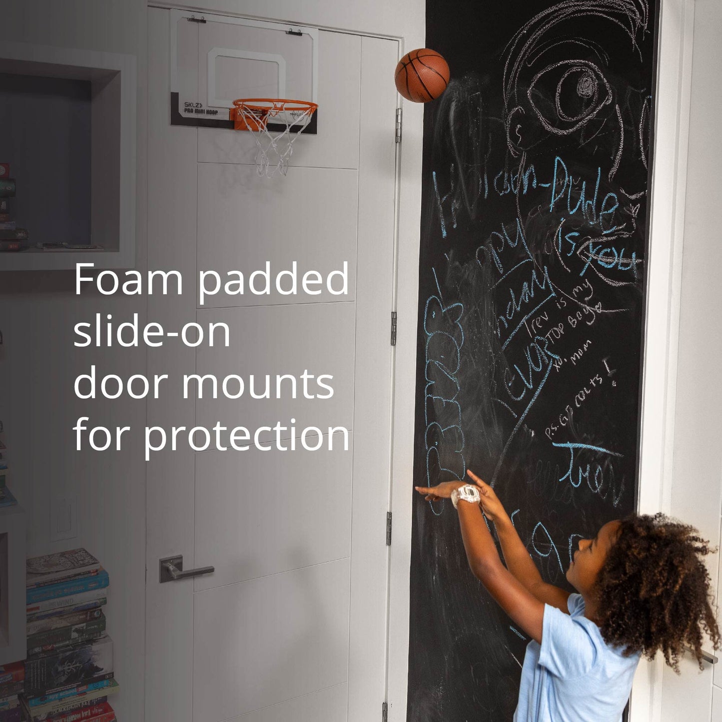 SKLZ Pro Mini Indoor Basketball Hoop - Over The Door – Portable