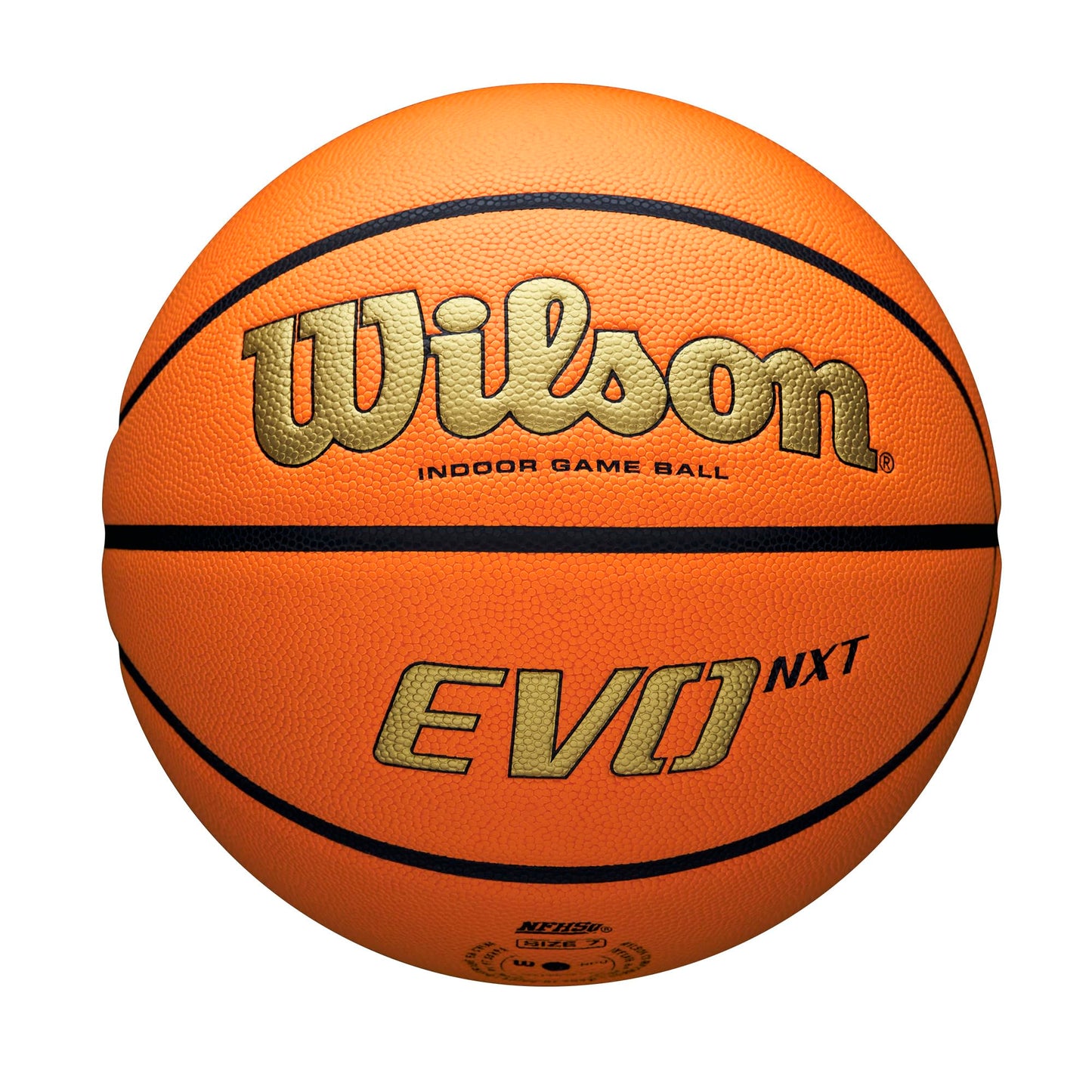 WILSON NCAA Evo NXT Official Indoor Game Basketballs - Sizes 6 and 7