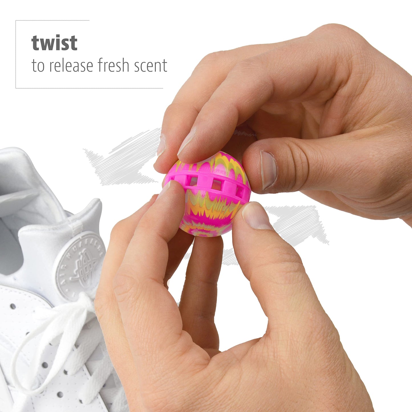 Odor-Fighting Shoe Fresheners, Eliminates Unpleasant Smells- 2 Pack