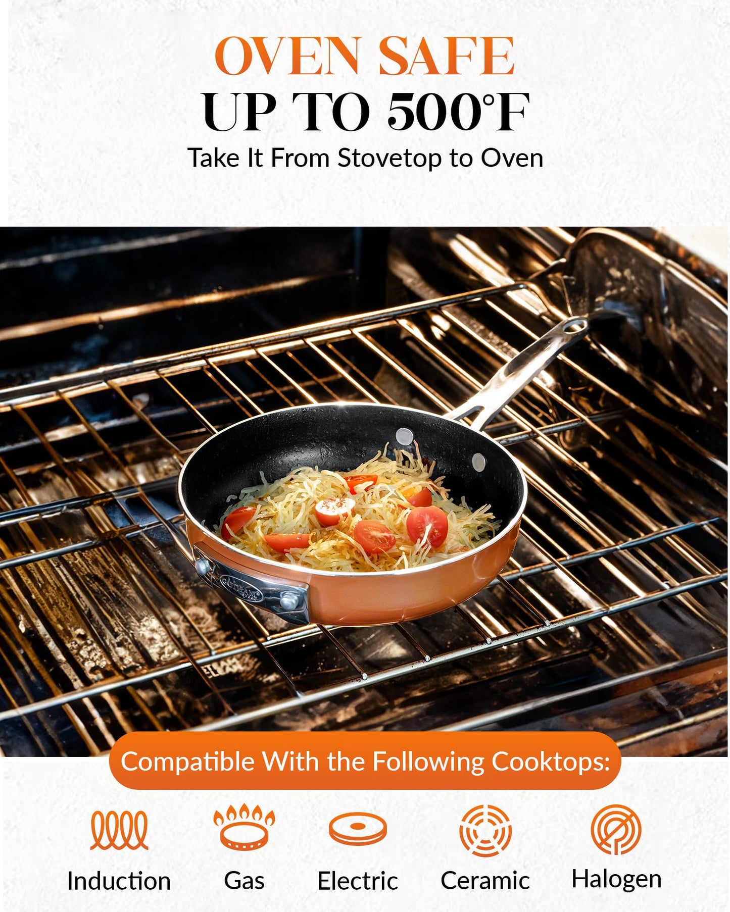 Gotham Steel Stackable Pots and Pans- Stackmaster 10 Piece Cookware Set