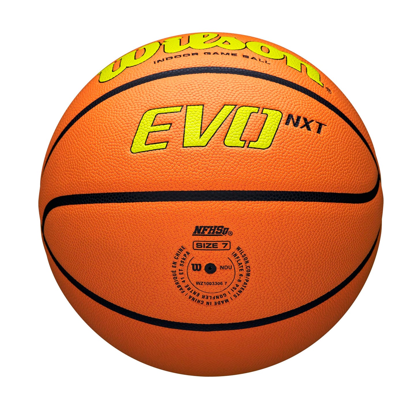 WILSON NCAA Evo NXT Official Indoor Game Basketballs - Sizes 6 and 7