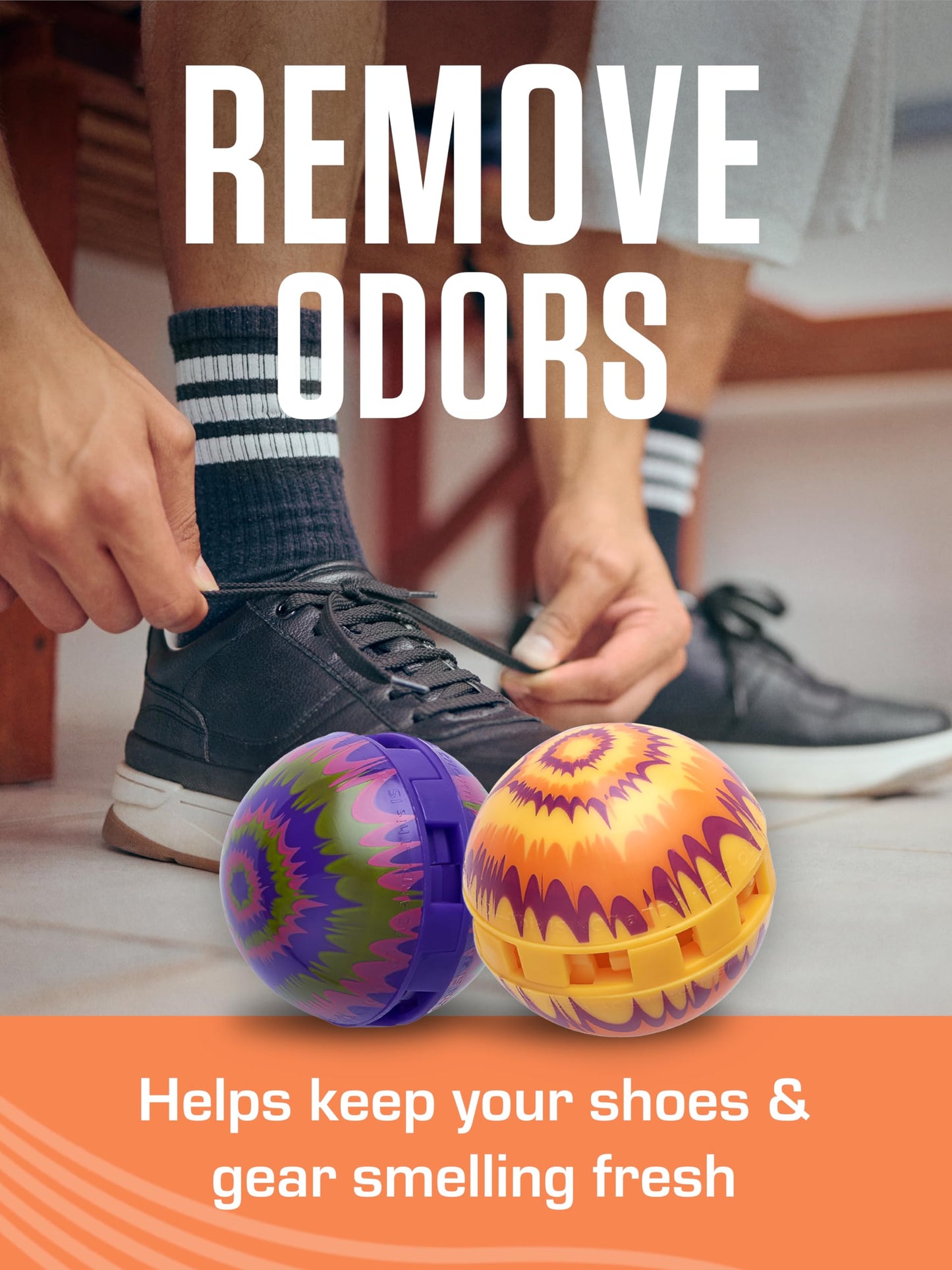 Odor-Fighting Shoe Fresheners, Eliminates Unpleasant Smells- 2 Pack