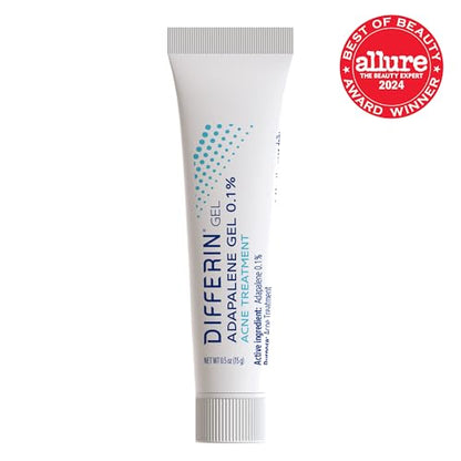 Differin Acne Treatment Gel, 45g Tube, Pack of 2 (Packaging May Vary)