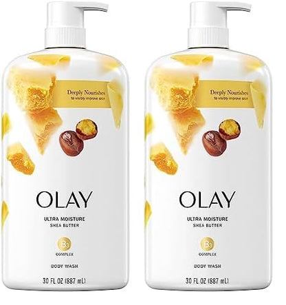 Olay Ultra Moisture Body Wash with Shea Butter, 30 Oz (Pack of 2)