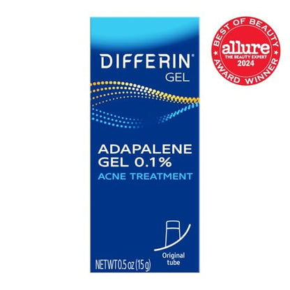 Differin Acne Treatment Gel, 45g Tube, Pack of 2 (Packaging May Vary)
