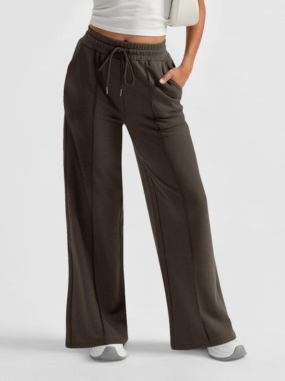 AUTOMET Women's Wide Leg Sweatpants, High Waisted Baggy Pants