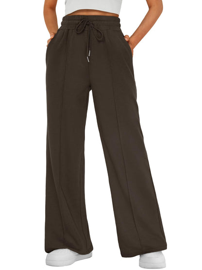 AUTOMET Women's Wide Leg Sweatpants, High Waisted Baggy Pants
