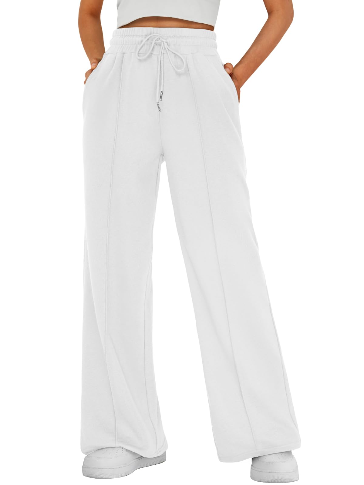 AUTOMET Women's Wide Leg Sweatpants, High Waisted Baggy Pants