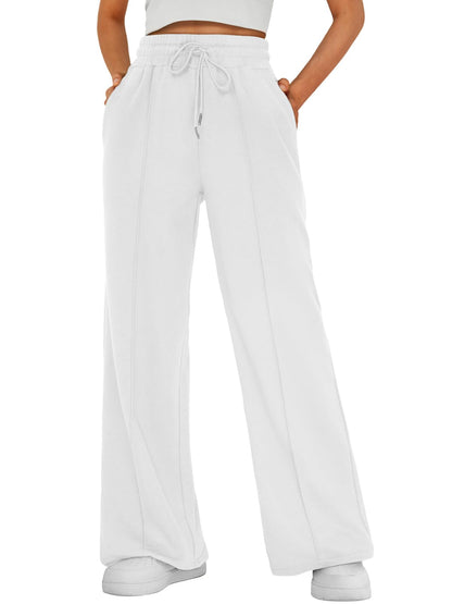 AUTOMET Women's Wide Leg Sweatpants, High Waisted Baggy Pants