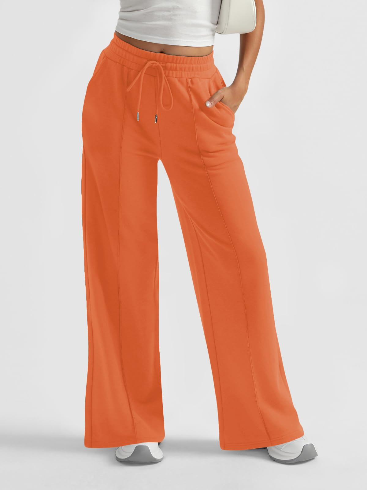 AUTOMET Women's Wide Leg Sweatpants, High Waisted Baggy Pants