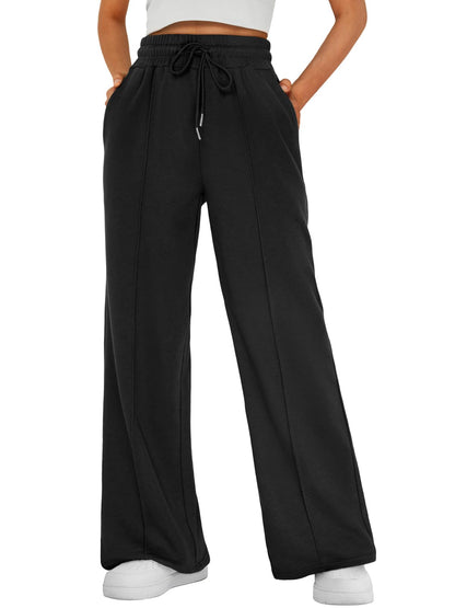 AUTOMET Women's Wide Leg Sweatpants, High Waisted Baggy Pants