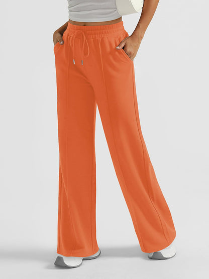 AUTOMET Women's Wide Leg Sweatpants, High Waisted Baggy Pants