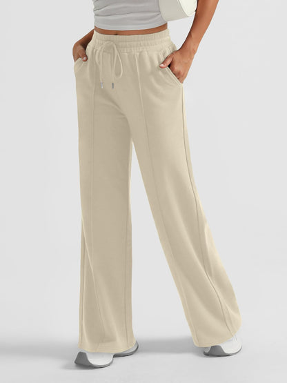 AUTOMET Women's Wide Leg Sweatpants, High Waisted Baggy Pants