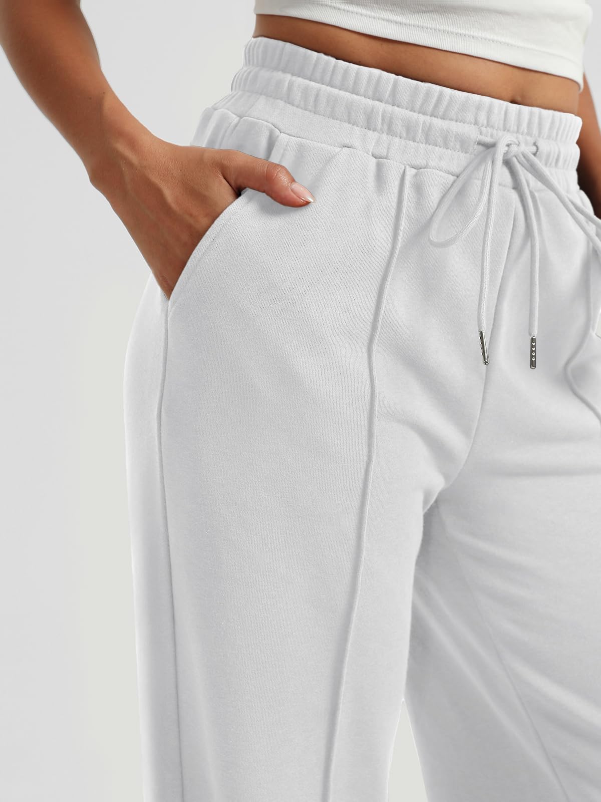 AUTOMET Women's Wide Leg Sweatpants, High Waisted Baggy Pants