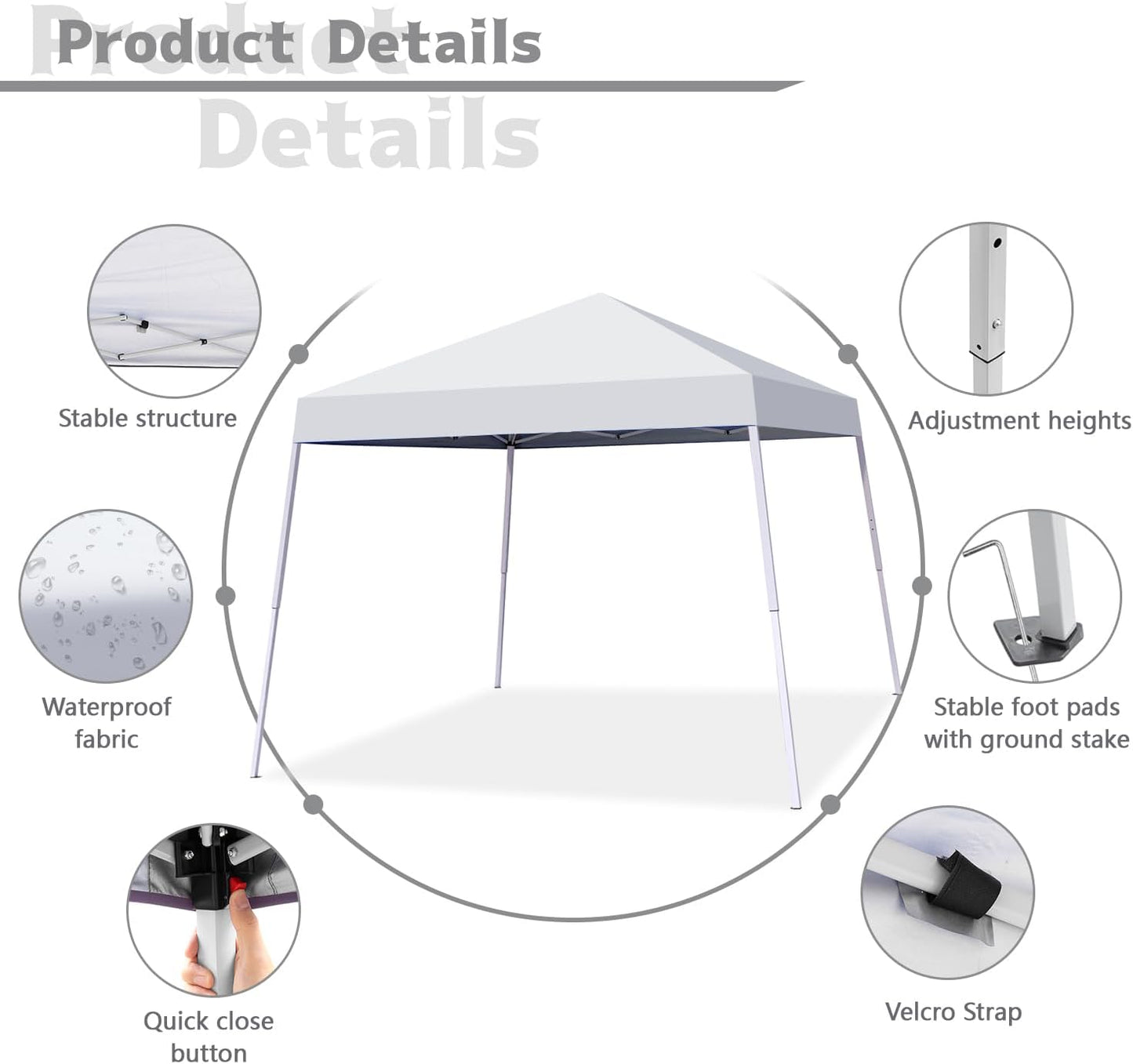 10X10 FT Pop Up Canopy Instant Tent