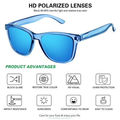 MEETSUN Polarized Sunglasses-Classic Retro Designer Style