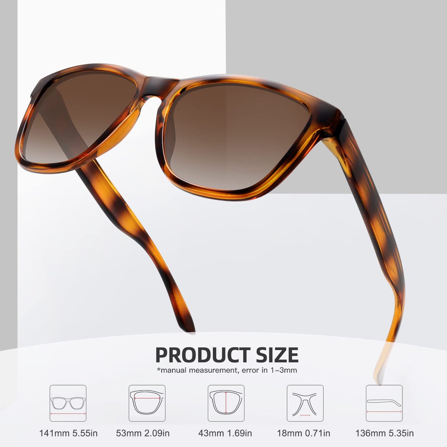 MEETSUN Polarized Sunglasses-Classic Retro Designer Style