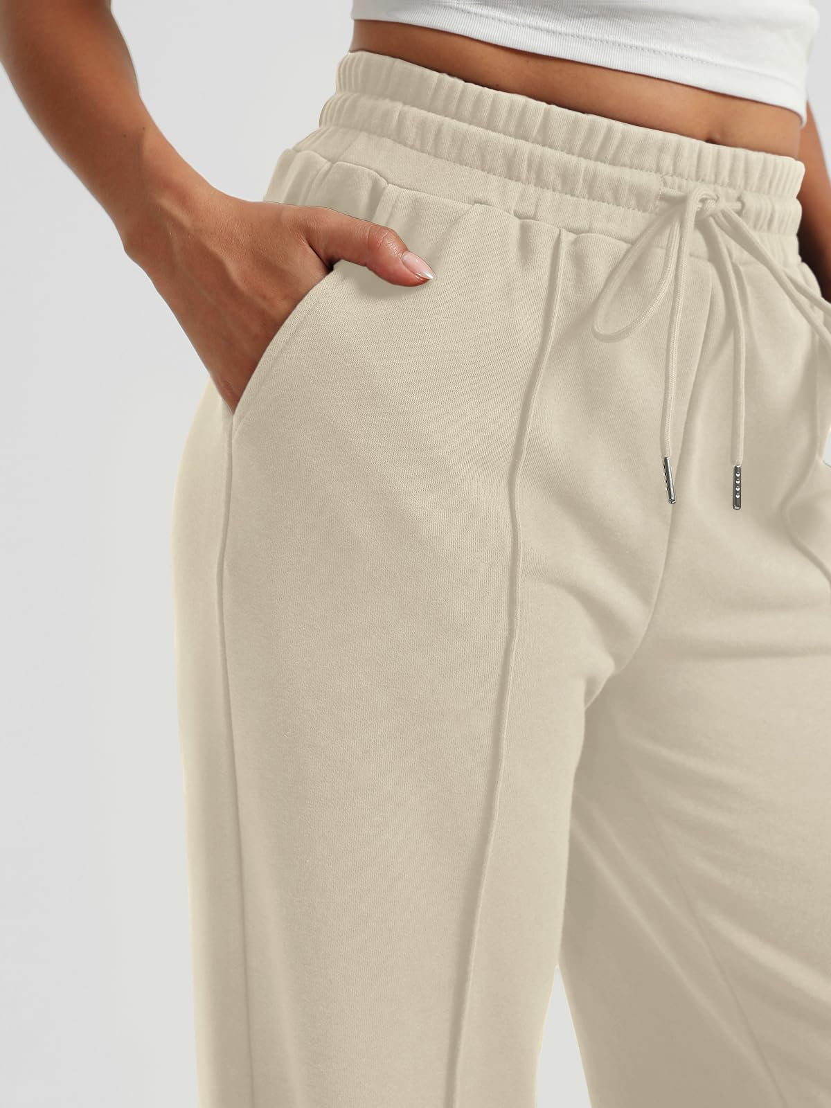 AUTOMET Women's Wide Leg Sweatpants, High Waisted Baggy Pants