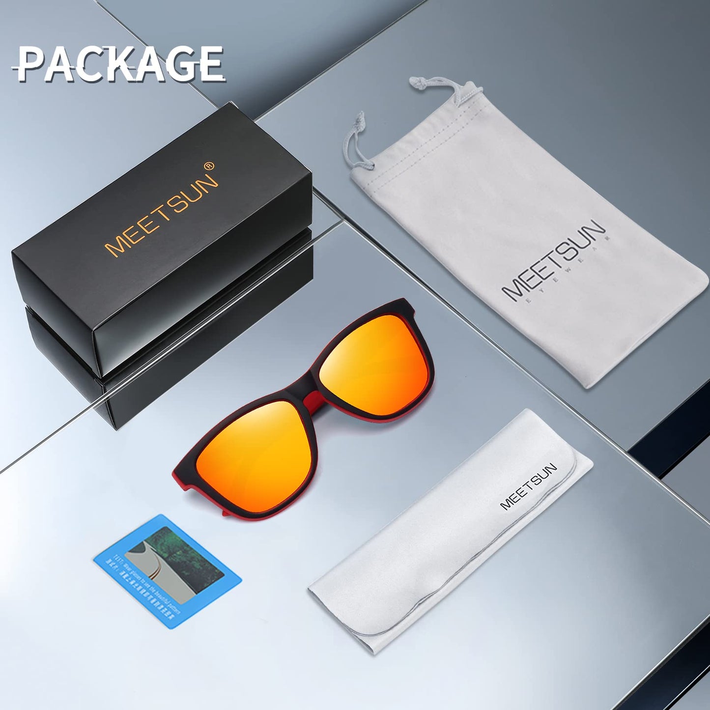 MEETSUN Polarized Sunglasses-Classic Retro Designer Style