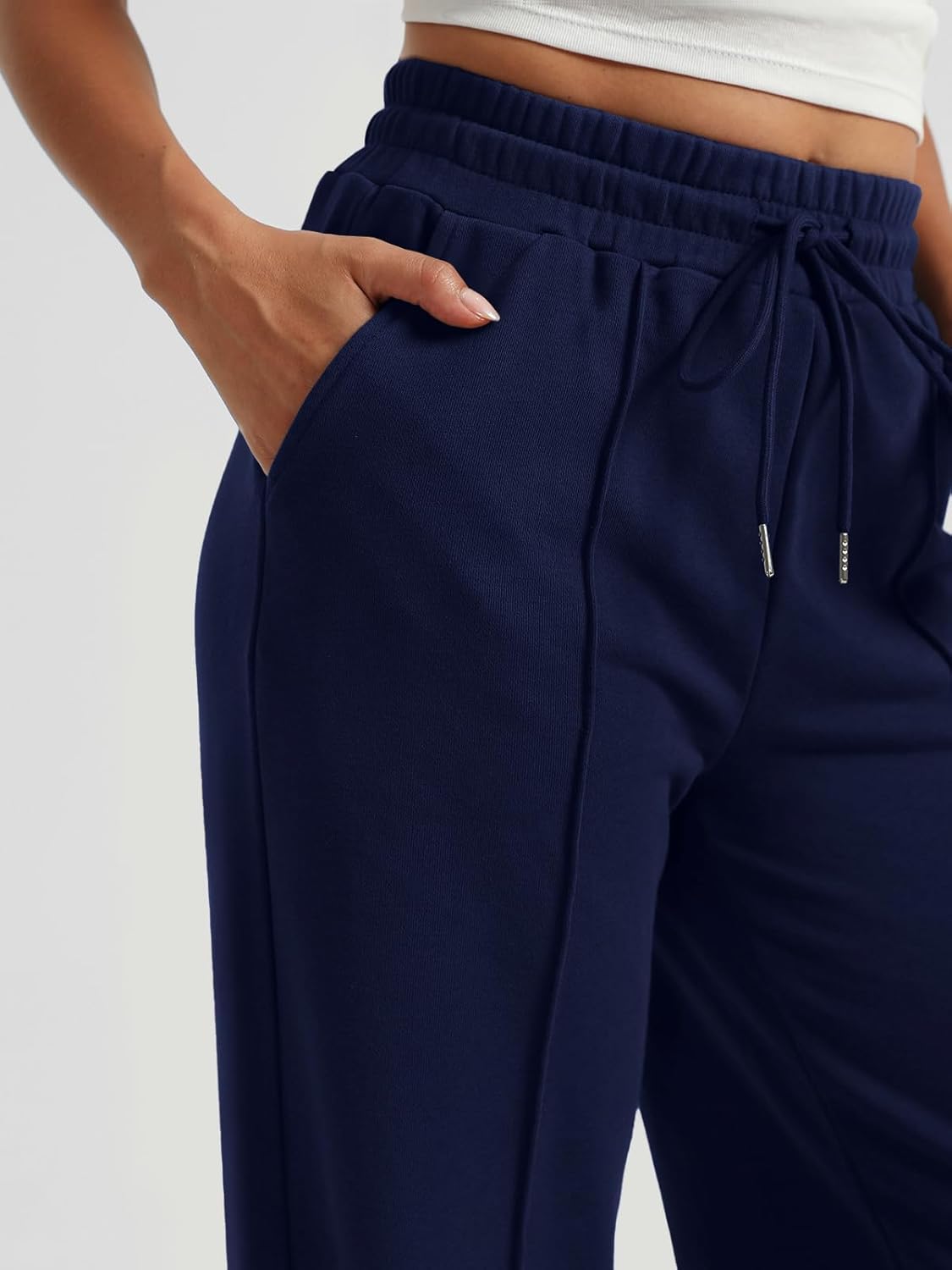 AUTOMET Women's Wide Leg Sweatpants, High Waisted Baggy Pants