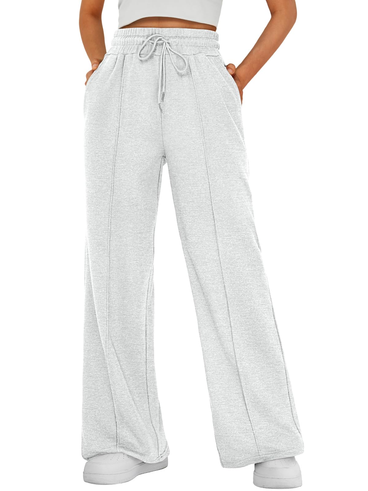 AUTOMET Women's Wide Leg Sweatpants, High Waisted Baggy Pants