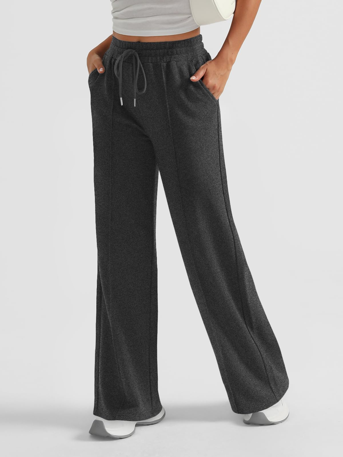 AUTOMET Women's Wide Leg Sweatpants, High Waisted Baggy Pants