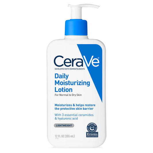 CeraVe Daily Moisturizing Lotion for Dry Skin, Oil-Free, 12 Ounce