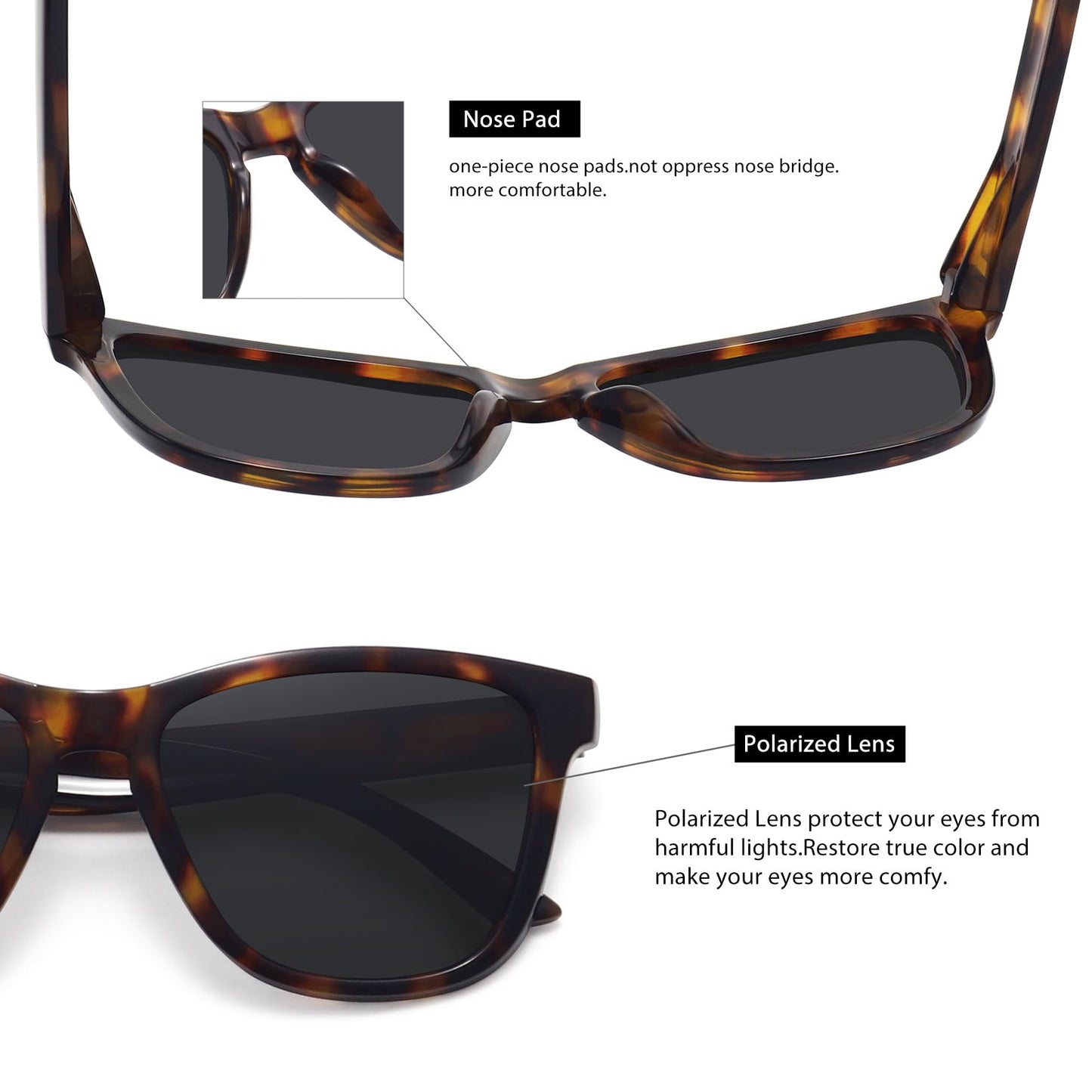 MEETSUN Polarized Sunglasses-Classic Retro Designer Style